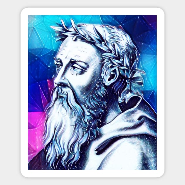 Heraclitus Snowy Portrait | Heraclitus Artwork 12 Magnet by JustLit